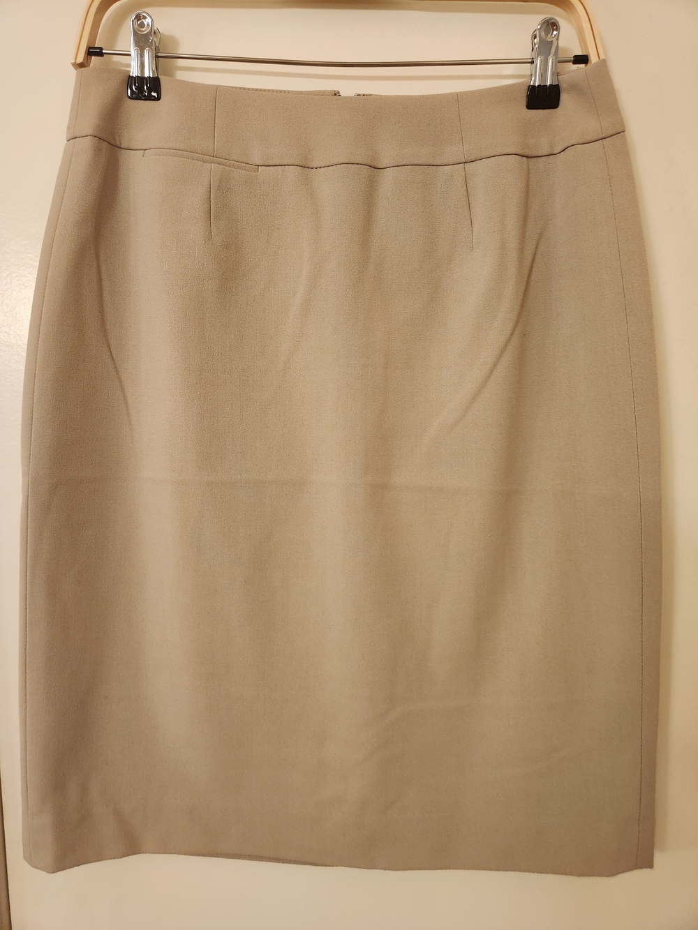 Calvin Klein Neutral Beige Pencil Skirt